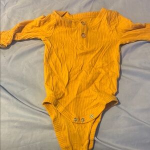 Cat & Jack Mustard Kids One Piece Bodysuit